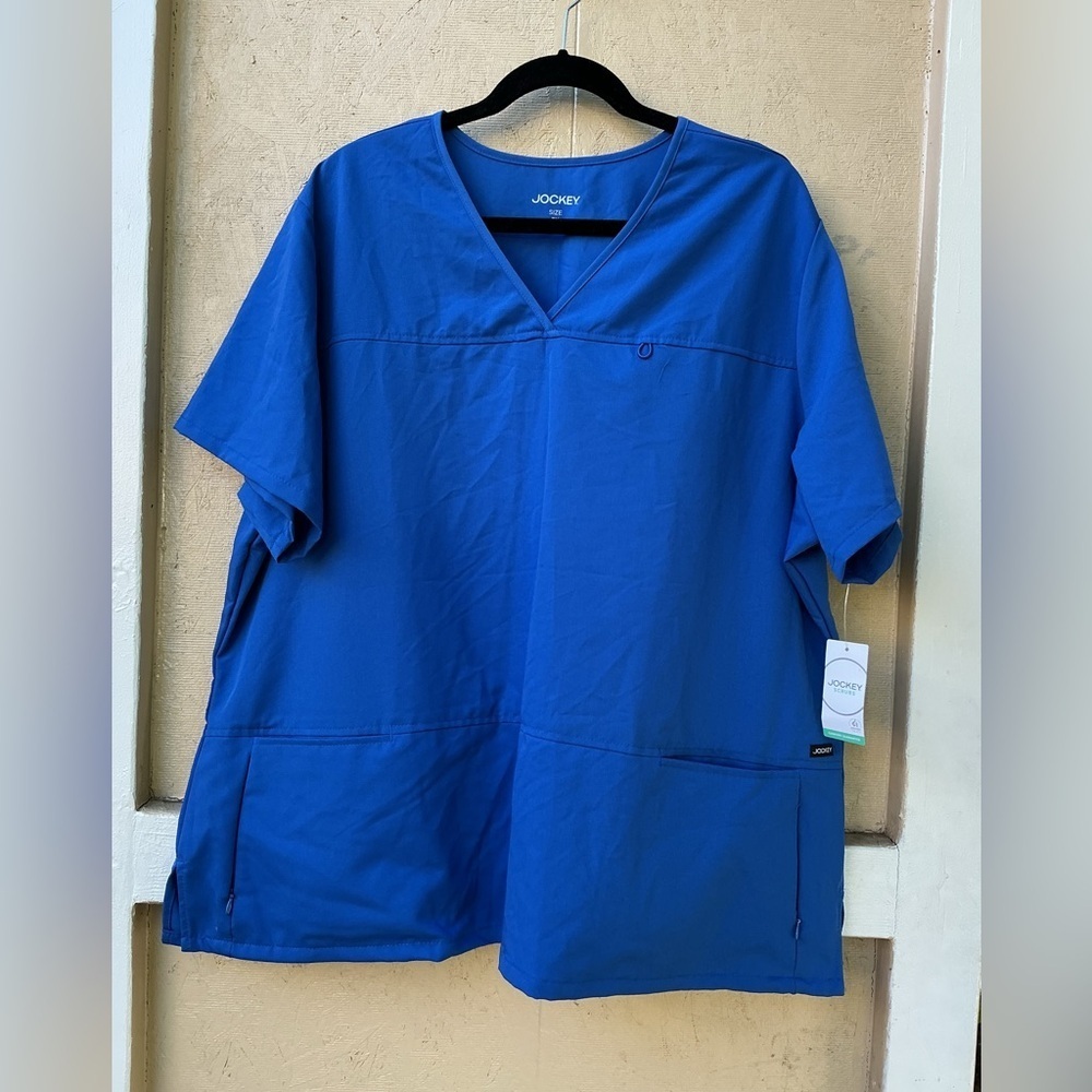Jockey Blue scrub top size 2X